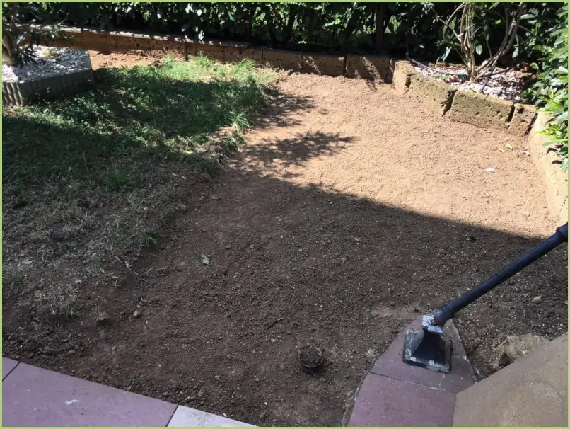 Décaisser sur 10 cm