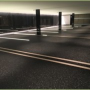 Parking souterrain en granulat de marbre – Après