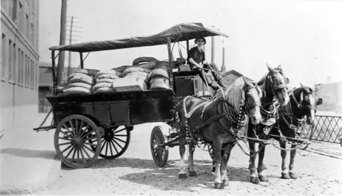 Transports à cheval du siècle dernier