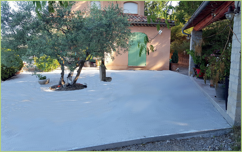 Terrasse de villa avant intervention