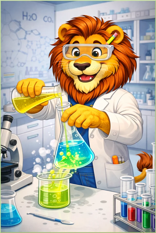 Lion en laboratoire